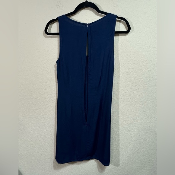 Reformation Women's Navy Lucian Mini Dress Size 2 Heart Button Preppy Party 90's - Picture 10 of 13